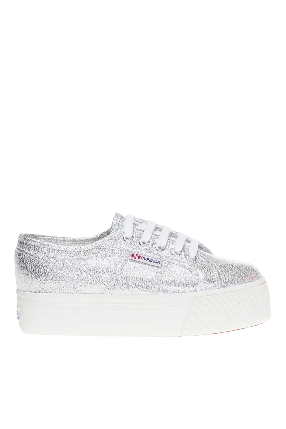 Superga hotsell platform silver